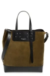 Maison Margiela Shopping Colorblock Leather Vertical Tote In Multi
