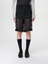 Maison Margiela Deconstructed Layered Midi Skirt In Schwarz