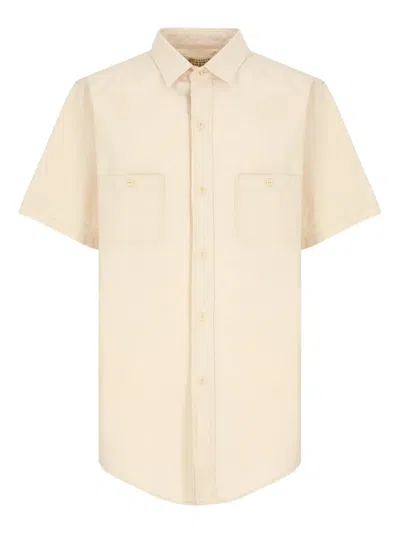 Maison Margiela Short-sleeve Chest-pocket Shirt In Neutral