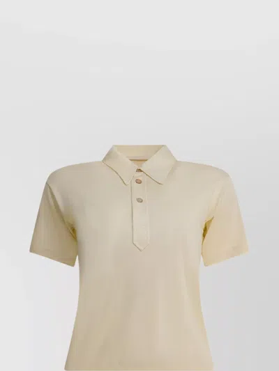 MAISON MARGIELA SHORT SLEEVE POLO SHIRT FEATURING COLLAR