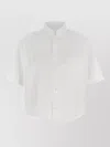Maison Margiela Short Sleeve Shirt Button Down Collar Pocket In White