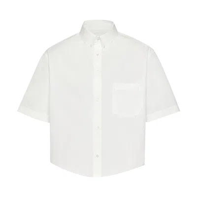 Pre-owned Maison Margiela Short-sleeve Shirt 'white' | Men's Size 39