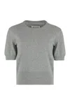 Maison Margiela Women's Short Sleeve Sweater In Grey