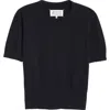 Maison Margiela Virgin Wool T-shirt In Navy