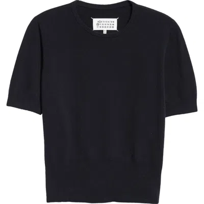Maison Margiela Virgin Wool T-shirt In Blue