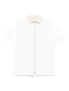 Maison Margiela Short Sleeved Layered Cotton Shirt Clothing