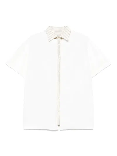 MAISON MARGIELA MAISON MARGIELA SHORT SLEEVED LAYERED COTTON SHIRT