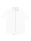 Maison Margiela Short Sleeved Layered Cotton Shirt Clothing