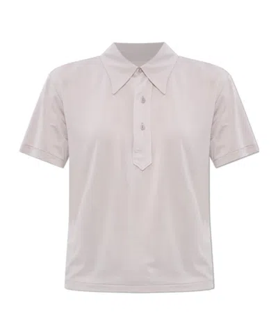 Maison Margiela Short-sleeved Polo Shirt In Neutral