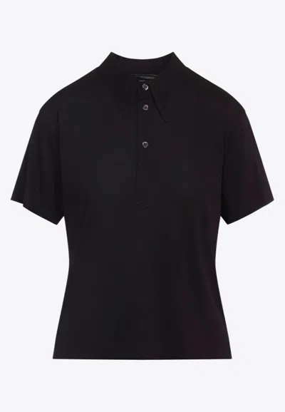 MAISON MARGIELA SHORT-SLEEVED POLO T-SHIRT