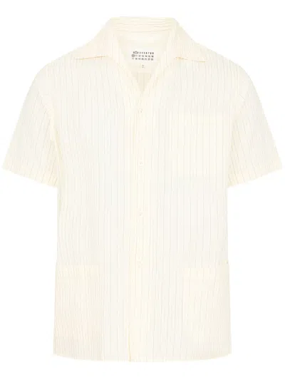 Maison Margiela Short Sleeved Shirt In Neutral
