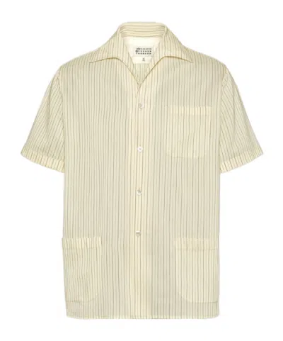 Maison Margiela Short-sleeved Shirt In Nude