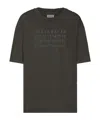Maison Margiela Graphic Crew Neck Short Sleeve Relaxed T-shirt In Gray