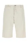 Maison Margiela Cotton Denim Shorts In White