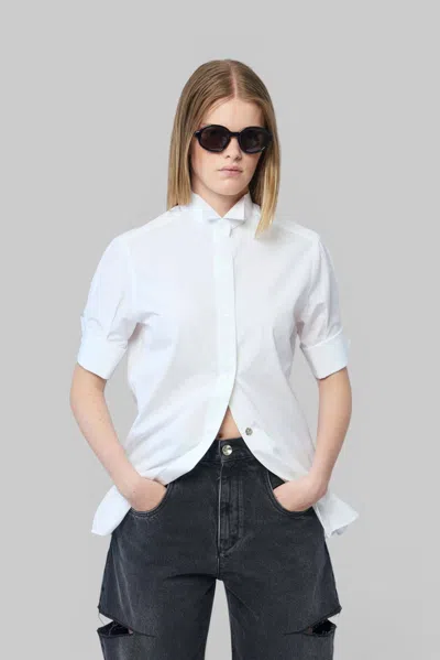Maison Margiela Short-sleeved Shirt In White