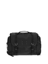 Maison Margiela Black Fabric Messenger Travel Bag In Black