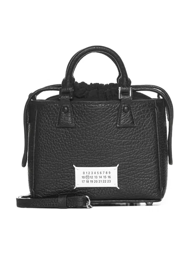 Maison Margiela 5ac Horizontal Leather Tote Bag In Black