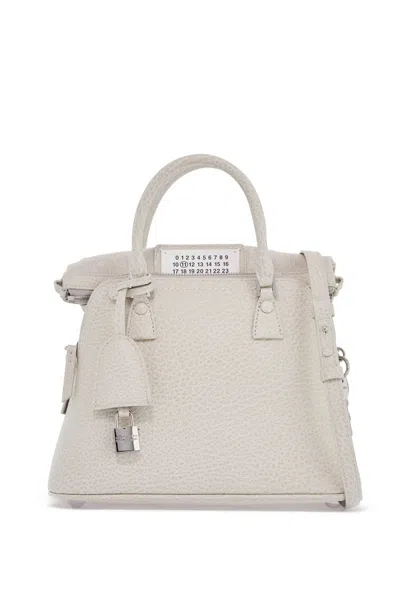 MAISON MARGIELA SHOULDER BAG IN HAMMERED LEATHER