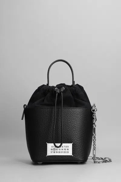 Maison Margiela Shoulder Bag In Black Leather