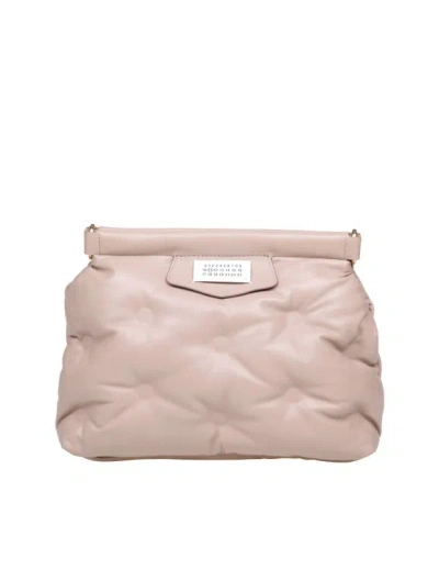 Maison Margiela Shoulder Bag In Matelasse' Leather Beige Color In Neutrals