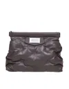 MAISON MARGIELA SHOULDER BAG IN MATELASSE LEATHER COLOR BROWN