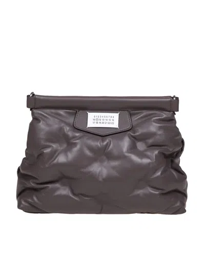 Maison Margiela Shoulder Bag In Matelasse Leather Color Brown