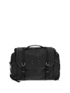 Maison Margiela Black Fabric Messenger Travel Bag In Black