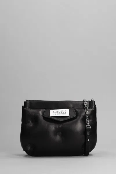 Maison Margiela Glam Slam Mini Leather Shoulder Bag In Black