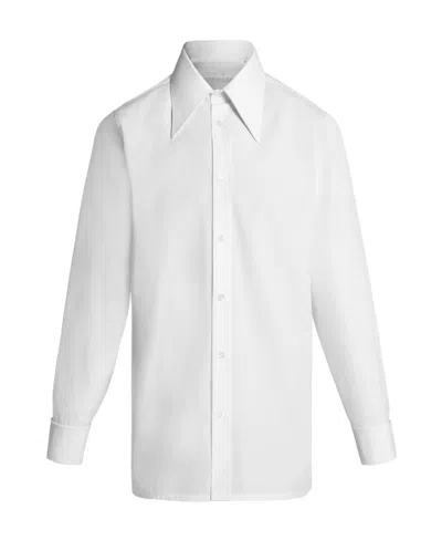 Maison Margiela Side Slit Buttoned Shirt In White