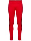 Maison Margiela Four Stitch Logo Skinny Track Pants In Red