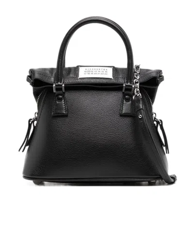 Maison Margiela Signature-numbers-motif Shoulder Bag In Black