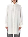 Maison Margiela Long Sleeve Silk Shirt With Pointed Collar