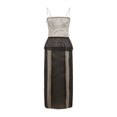 MAISON MARGIELA MAISON MARGIELA SILK MIDI DRESS