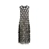 Maison Margiela Silk Midi Dress In Black