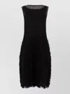 Maison Margiela Silk Retrograde Dress Sheer Detailing In Black
