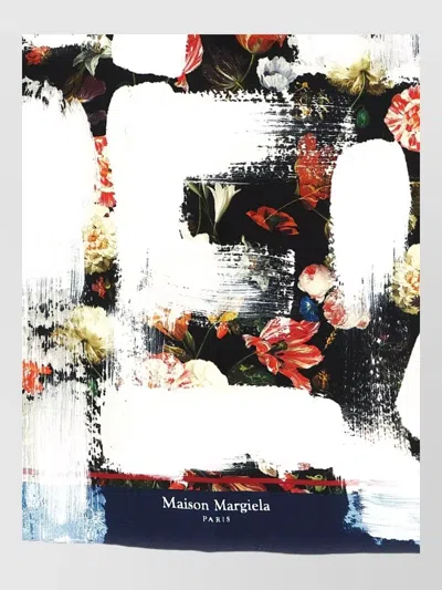 Maison Margiela Silk Scarf Floral Pattern Bold Print In Multi