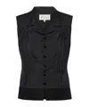 Maison Margiela Silk Top Woman Black