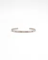 Maison Margiela Silver Bangle In White