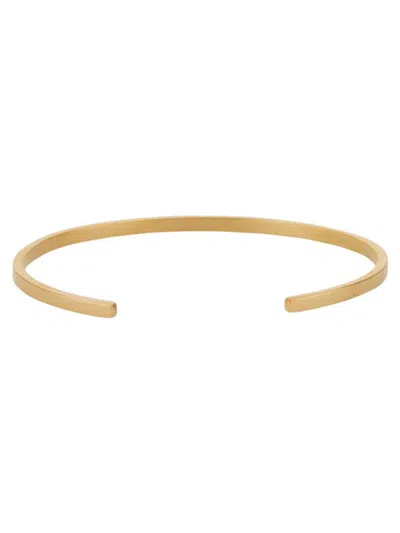 Maison Margiela Silver Bracelet In Silver In Orange