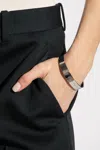 Maison Margiela Silver Bracelet With Logo In Silver