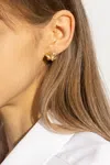 Maison Margiela Silver Earrings In Gold