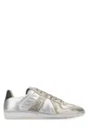 Maison Margiela Replica Sneakers With Metallic Panel Design In Multi