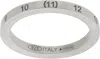 Maison Margiela Silver Numerical Ring In 951 Silver