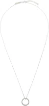 Maison Margiela Silver Numerical Ring Necklace In 951 Silver