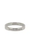 Maison Margiela Silver Engraved Ring In Silver