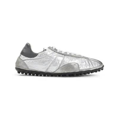 MAISON MARGIELA SILVER SPRINTERS LOW TOP SNEAKERS