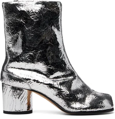 Maison Margiela Silver Tabi Mirror Boots