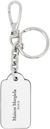 MAISON MARGIELA SILVER TAG SMALL KEYCHAIN