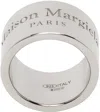 Maison Margiela Silver Thick Band Ring In 951 Palladioburattat
