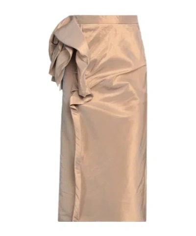 Maison Margiela Simple Pencil Skirt In Nude